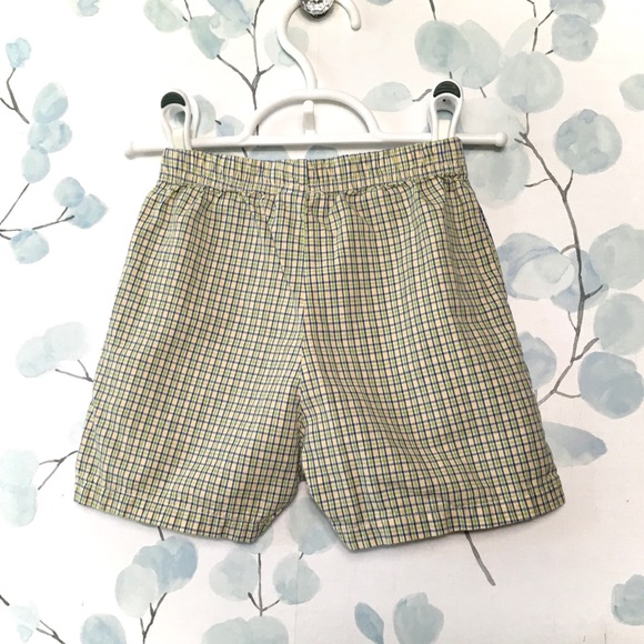 3 for $15 Painting Red Rhinos Kids Yellow Green Blue Stripe Plaid Check Shorts - Picture 6 of 8